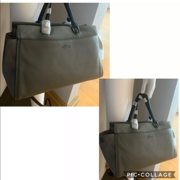 SALE💥💥NWT COACH FULTON SHOULDER BAG COLOR-BLOCK MIXED LEATHER SATCHEL - Picture 9 of 9